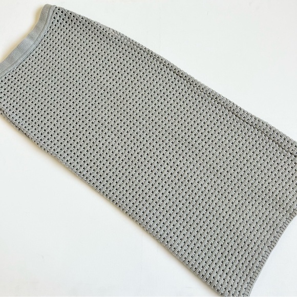 Reformation Circa Knit Skirt in Dove Gray - Picture 8 of 10